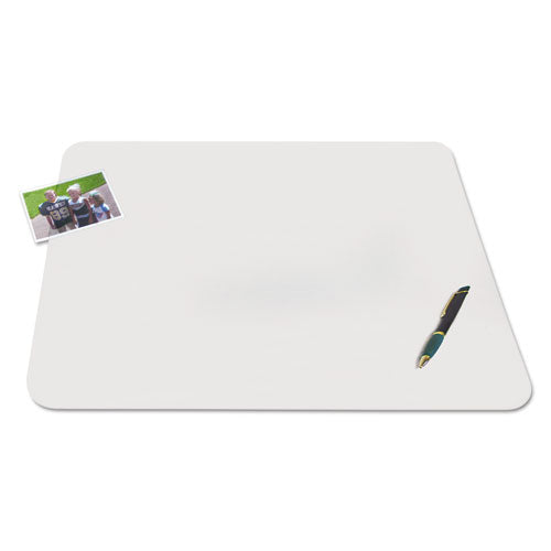 Krystalview Desk Pad With Antimicrobial Protection. Matte Finish, 17 X 12, Clear