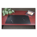 Rhinolin Ii Desk Pad With Antimicrobial Protection, 36 X 20, Black