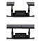 Metal Art Ergotwin Dual Monitor Stand, 25.6 To 33.1 X 12.6 X 6.2 To 8.6, Black, Supports 20 Lb/shelf