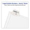 Preprinted Legal Exhibit Side Tab Index Dividers, Avery Style, 10-tab, 51, 11 X 8.5, White, 25/pack, (1051)