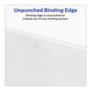 Preprinted Legal Exhibit Side Tab Index Dividers, Avery Style, 10-tab, 64, 11 X 8.5, White, 25/pack, (1064)