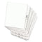 Preprinted Legal Exhibit Side Tab Index Dividers, Avery Style, 25-tab, 1 To 25, 11 X 8.5, White, 1 Set, (1330)