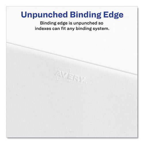 Preprinted Legal Exhibit Side Tab Index Dividers, Avery Style, 26-tab, Exhibit A To Exhibit Z, 11 X 8.5, White, 1 Set, (1370)