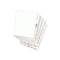 Avery-style Preprinted Legal Side Tab Divider, 26-tab, Exhibit E, 11 X 8.5, White, 25/pack, (1375)