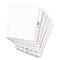 Avery-style Preprinted Legal Side Tab Divider, 26-tab, Exhibit H, 11 X 8.5, White, 25/pack, (1378)