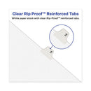 Avery-style Preprinted Legal Side Tab Divider, 26-tab, Exhibit I, 11 X 8.5, White, 25/pack, (1379)
