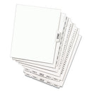 Preprinted Legal Exhibit Side Tab Index Dividers, Avery Style, 26-tab, A To Z, 11 X 8.5, White, 1 Set, (1400)