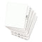 Preprinted Legal Exhibit Side Tab Index Dividers, Avery Style, 26-tab, D, 11 X 8.5, White, 25/pack, (1404)