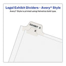 Preprinted Legal Exhibit Side Tab Index Dividers, Avery Style, 26-tab, F, 11 X 8.5, White, 25/pack, (1406)