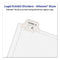 Preprinted Legal Exhibit Side Tab Index Dividers, Allstate Style, 26-tab, A To Z, 11 X 8.5, White, 1 Set, (1700)