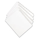 Preprinted Legal Exhibit Side Tab Index Dividers, Allstate Style, 25-tab, 26 To 50, 11 X 8.5, White, 1 Set, (1702)