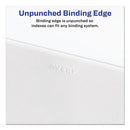 Preprinted Legal Exhibit Side Tab Index Dividers, Allstate Style, 25-tab, 51 To 75, 11 X 8.5, White, 1 Set, (1703)