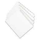 Preprinted Legal Exhibit Side Tab Index Dividers, Allstate Style, 25-tab, 101 To 125, 11 X 8.5, White, 1 Set, (1705)