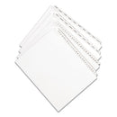 Preprinted Legal Exhibit Side Tab Index Dividers, Allstate Style, 25-tab, 126 To 150, 11 X 8.5, White, 1 Set, (1706)