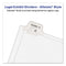 Preprinted Legal Exhibit Side Tab Index Dividers, Allstate Style, 25-tab, 126 To 150, 11 X 8.5, White, 1 Set, (1706)