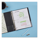 Economy Non-view Binder With Round Rings, 3 Rings, 2" Capacity, 11 X 8.5, Black, (3501)