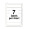 Printable 4" X 6" - Permanent File Folder Labels, 0.69 X 3.44, White, 7/sheet, 36 Sheets/pack, (5201)