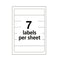 Printable 4" X 6" - Permanent File Folder Labels, 0.69 X 3.44, White, 7/sheet, 36 Sheets/pack, (5202)