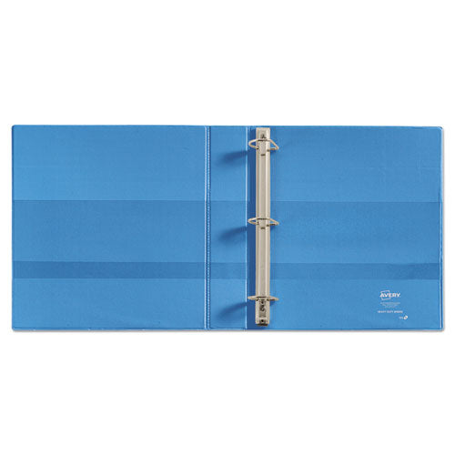 Heavy-duty Non Stick View Binder With Durahinge And Slant Rings, 3 Rings, 1.5" Capacity, 11 X 8.5, Light Blue, (5401)