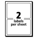 Removable Multi-use Labels, Inkjet/laser Printers, 2 X 4, White, 2/sheet, 50 Sheets/pack, (5444)