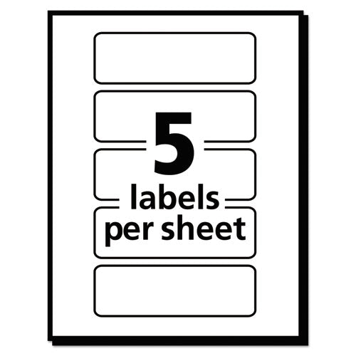 Printable Self-adhesive Removable Color-coding Labels, 1 X 3, Neon Orange, 5/sheet, 40 Sheets/pack, (5477)