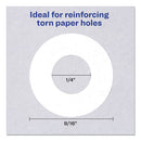 Dispenser Pack Hole Reinforcements, 0.25" Dia, White, 200/pack, (5729)