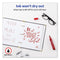 Marks A Lot Regular Desk-style Permanent Marker, Broad Chisel Tip, Red, Dozen (7887)