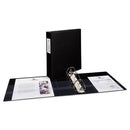 Durable Non-view Binder With Durahinge And Ezd Rings, 3 Rings, 2" Capacity, 11 X 8.5, Black, (8502)