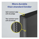 Durable Non-view Binder With Durahinge And Ezd Rings, 3 Rings, 4" Capacity, 11 X 8.5, Black, (8802)