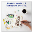 Marks A Lot Large Desk-style Permanent Marker, Broad Chisel Tip, Brown, Dozen (8881)
