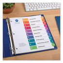 Customizable Table Of Contents Ready Index Dividers With Multicolor Tabs, 10-tab, 1 To 10, 11 X 8.5, White, 3 Sets