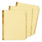 Preprinted Laminated Tab Dividers With Gold Reinforced Binding Edge, 12-tab, Jan. To Dec., 11 X 8.5, Buff, 1 Set