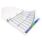 Customizable Toc Ready Index Double Column Multicolor Tab Dividers, 16-tab, 1 To 16, 11 X 8.5, White, 1 Set