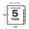 Print And Apply Index Maker Clear Label Dividers, Extra Wide Tab, 5-tab, White Tabs, 11.25 X 9.25, White, 1 Set