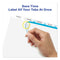 Print And Apply Index Maker Clear Label Dividers, Extra Wide Tab, 5-tab, White Tabs, 11.25 X 9.25, White, 1 Set