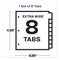 Print And Apply Index Maker Clear Label Dividers, Extra Wide Tab, 8-tab, 11.25 X 9.25, White, 1 Set