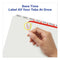 Print And Apply Index Maker Clear Label Unpunched Dividers, 8-tab, 11 X 8.5, White, White Tabs, 25 Sets