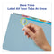 Print And Apply Index Maker Clear Label Plastic Dividers With Printable Label Strip, 5-tab, 11 X 8.5, Assorted Tabs, 1 Set