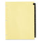 Preprinted Black Leather Tab Dividers, 25-tab, A To Z, 11 X 8.5, Buff, 1 Set