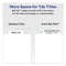 Print And Apply Index Maker Clear Label Dividers, Big Tab, 5-tab, White Tabs, 11 X 8.5, White, 1 Set