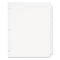 Write And Erase Plain-tab Paper Dividers, 8-tab, 11 X 8.5, White, 24 Sets