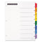 Table 'n Tabs Dividers, 8-tab, 1 To 8, 11 X 8.5, White, Assorted Tabs, 1 Set