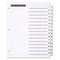 Table 'n Tabs Dividers, 15-tab, 1 To 15, 11 X 8.5, White, White Tabs, 1 Set