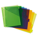 Insertable Big Tab Plastic 1-pocket Dividers, 8-tab, 11.13 X 9.25, Assorted, 1 Set