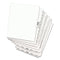 Preprinted Legal Exhibit Side Tab Index Dividers, Avery Style, 10-tab, 2, 11 X 8.5, White, 25/pack