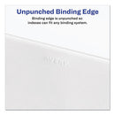 Preprinted Legal Exhibit Side Tab Index Dividers, Avery Style, 10-tab, 6, 11 X 8.5, White, 25/pack