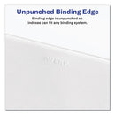 Preprinted Legal Exhibit Side Tab Index Dividers, Avery Style, 10-tab, 10, 11 X 8.5, White, 25/pack