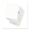 Avery-style Preprinted Legal Bottom Tab Divider, 26-tab, Exhibit A, 11 X 8.5, White, 25/pk