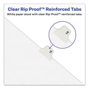 Avery-style Preprinted Legal Bottom Tab Divider, 26-tab, Exhibit D, 11 X 8.5, White, 25/pk