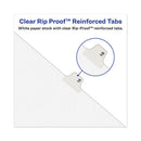 Avery-style Preprinted Legal Bottom Tab Divider, 26-tab, Exhibit F, 11 X 8.5, White, 25/pk